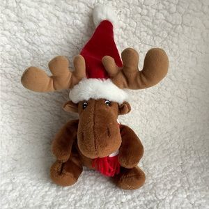 Sears 2005 Christmas Moose Plush 6 inch Holiday Stuffed Animal🦌🎄